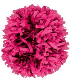 pink tissue paper ball on white background