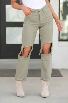 These Denver Straight Leg Jeans are perfect for off-duty days and beyond. Featuring different color denim material with distressed detailing and a straight leg fit, how could you say no? Perfect for dressing up or down, ripped jeans are a must-have this season. Team these jeans with a crop top, heels and your accessories to elevate the look further. Distressed Cropped Jeans For Fall, Trendy Distressed Cropped Jeans For Fall, Trendy Distressed Pants For Fall, Trendy Ripped Cropped Jeans For Fall, Trendy Distressed Cotton Jeans, Fall Distressed Cotton Pants, Fall Ripped Straight Leg Bottoms, High Rise Ripped Cotton Pants, Mid-rise Ripped Cotton Jeans