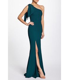 Dress the Population Georgina Asymmetrical Neck Sleeveless Bow Shoulder Maxi Dress | Dillard's One-shoulder Mermaid Dress For Gala, One Shoulder Sleeveless Elastane Dress For Evening, One Shoulder Sleeveless Dress For Evening, Elastane, Sleeveless One Shoulder Elastane Evening Dress, Sleeveless Elastane One-shoulder Evening Dress, One-shoulder Stretch Dress With Side Slits, One Shoulder Stretch Dress With Side Slits, Elastane Sleeveless One Shoulder Evening Dress, Fitted Sleeveless Asymmetrical Elastane Dress