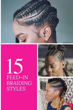 Discover the magic of feed-in stitch braids and why they're the perfect protective style for your natural hair. With the right tips and techniques, you can create a stunning updo that's both low-maintenance and stylish, while protecting your tresses from the elements. Don't miss out on this amazing style transformation! Read for more! Style For Natural Hair, Feedin Braids, Braiding Styles, Ghana Braids, Marley Hair, Stitch Braids