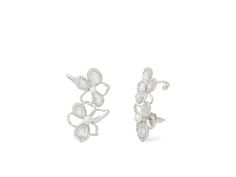 Kate Spade New York Precious Bloom Ear Pins - Earring : Clear/Silver : Embrace the allure of exquisite and charming Kate Spade New York Precious Bloom Ear Pins with clutch back closure. Made from brass, cubic zirconia, and glass pearl. Silvertone finish. Imported. Measurements: Weight: 0.3104 oz Silver Pierced Ear Cuff For Formal Occasions, Silver Cubic Zirconia Ear Cuff For Anniversary, Silver Ear Cuff With Matching Earrings For Anniversary, Elegant Silver Cubic Zirconia Ear Cuff, Anniversary Silver Cubic Zirconia Ear Cuff, Elegant Silver Single Ear Cuff, Formal Silver Ear Cuff With Matching Earrings, Elegant Silver Ear Cuff For Formal Occasions, Elegant White Sterling Silver Ear Cuff