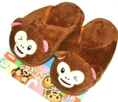 Brand New without Box! (1)   Royal Deluxe Kids' Brown Plush Monkey Face Slippers   Winking Face   Slippers run a little Small Soft Plush Cushioned Emoji Slippers "Monkey Face" Styles - 4 Designs (Pls view my other listings for more designs) Warm Comfortable Cozy Feeling as well as making a Statement Great for Gift Giving  Cold water wash, Tumble Dry   12019 ~~All items come from a smoke-free, pet-free, very clean home~~ FAQ: How long does it take to receive my order? All orders will be shipped w Emoji Slippers, Plush Monkey, Winking Face, Monkey Gifts, Stuff Animals, Monkey Face, Monkey Plush, Cozy Feeling, Little Monkeys