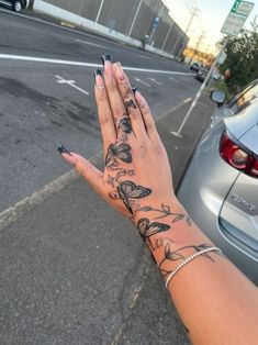 #fashion, #style, #outfitinspiration, #beauty Hand Female Tattoo, Hand Sleeve Tattoo Women, Hand Tattoos For Women Butterfly, Full Forearm Tattoos For Women, Arm And Hand Tattoos For Women, Hand Tattoo For Woman, Butterfly Arm Tattoos For Women Sleeve, Hand Arm Tattoos For Women, Woman Hand Tattoos