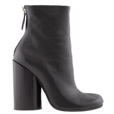 Burberry Ladies Boots. SKU: 8060508. Color: Black. Burberry Ladies Black Anita Block-Heel Ankle Boots. This pair of Anita leather boots features an ankle length, block heel, a round toe, and a zip fastening on the rear. Maed in Italy. Please visit the brand website for sizing information. Ladies Boots, Brand Website, Block Heel Ankle Boots, Heeled Ankle Boots, Ankle Length, Leather Boots, Block Heels, Burberry, Womens Boots