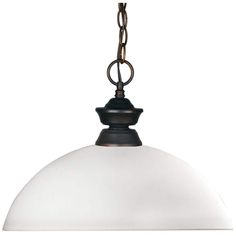 a white light hanging from a chain on top of a ceiling fixture in an old - fashioned style