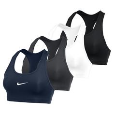 Give your workout your all with theNikeWomens Swoosh MediumSupport Sports Bra 20 Providing acompressive fitandexcellent supportso you can tackle thosemediumimpact workoutsthis bra will keep you wellsupported and comfortable Theracerback designwill let you move freely and to aid in sweat management the bra features Nikes signatureDriFIT technologyFor a more customized fit theres anelastic underbust bandto provide you the shape and support you needTechnologyDriFITFabric82 Polyester 18 SpandexNonPa Sports Bra Aesthetic, Gym Wishlist, Nike Sports Bra Women, Tennis Fits, Nike Fits, Hip Hop Cargo Pants, Cute Sports Bra, Versace Style, Sports Bra Top