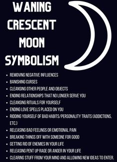 Waning Moon Meaning, Waning Moon Witchcraft, Crescent Moon Meaning Spiritual, Waning Crescent Spells, Waning Crescent Moon Spells, Spells For Waning Crescent Moon, Waning Crescent Moon Meaning, Wanning Moon Rituals, Wanting Crescent Moon