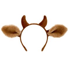 an animal ears headband is shown on a white background