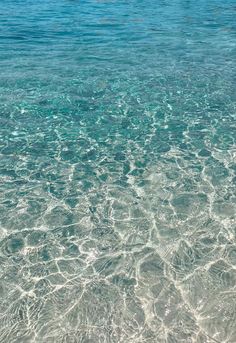 the water is crystal clear and blue