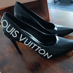 Excellent Condition. 10.5cm Heel. Includes Original Box, Dust Bags, Replacement Heel Soles, And Care Instructions Booklet. Rarely Worn. Size 39 ( 8 - 8.5 Us). Embossed. Shoes Louis Vuitton, Instructions Booklet, Louis Vuitton Shoes, Call Backs, Shoes Women Heels, Original Box, Care Instructions, Dust Bag, Shoes Heels