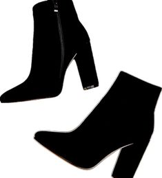 Chunky Heel Boots, Chunky Heels Boots, Heel Boots, Chunky Heel, Chunky Heels, Black Suede, Heeled Boots, Collage, Heels