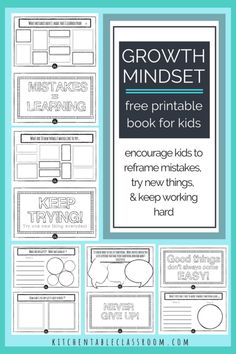 Creative Writing Prompts for Kids- 150+ Pages of Free Printable Prompts - The Kitchen Table Classroom Growth Mindset Book, Growth Mindset Resources, Writing Prompts For Kids