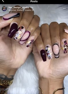 Designer Nails, Art Deco Nails, Sassy Nails, Diva Nails, Different Nail Designs, Basic Nails, Nail Art Designs Diy