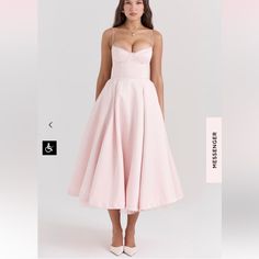 House Of Cb Dress. Never Worn. Bought A Size Too Big And Missed The Return Window. Saving You The Immense Shipping Price Of Buying Directly From Them. Long Dresses Elegant, Vestidos Color Rosa, Puffy Dresses, Party Mode, Sleeveless Skirt, Birthday Party Dress, Puffed Sleeves Dress, Spaghetti Strap Dresses, Party Fashion