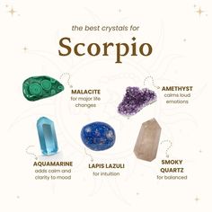 the best crystals for scorpio