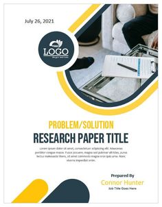 Cover Page Format for Problem/Solution Research Paper - MS Word Template Research Paper Cover Page, Ms Word Template, Cover Page Template, Free Cover, Marketing Flyers, Problem Solution, Cover Paper, Compare And Contrast, Cover Page