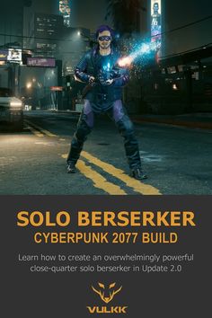 an advertisement for the cyberpunk 2017 build program, featuring a man holding a light saber