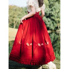 A classic dress embroidered with sweet red strawberries. The bright red strawberries drawn along with the geometrically arranged embroidery look like a framed painting. The back is decorated with lace-up, the waist part is decorated with ribbons, and the skirt part is decorated with ruffles. You will be fascinated by the graceful silhouette that gently spreads out. 
 
 
 Reservation deadline 
 
 December 12th (Tuesday) 13:00 
 
 
 Item 
 
 Skirt (long length) 
 Skirt (middle length) 
 Corset 
 B Blouse Corset, Corset Blouse, White Short Sleeve Blouse, White Long Sleeve Blouse, 12 December, Red Strawberry, Blouse Short Sleeve, Embroidered Skirt, Classic Dress