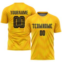 Order the jersey with special name & number you want from our shop, making a vibrant look on the field or daily life! Features: 1. Material: Made from 100% polyester wicking knit with 95% polyester / 5% spandex wicking pinhole mesh 2. Jerseys with sublimation printed name and numbers 3. Moisture-wicking fabric has spongy handle, good draping property and elasticity as well as good dimensional stability and wrinkle-resistance 4. Breathable & Quick-Drying 5. Athletic Cut & Exquisite stitching not Team Spirit Jersey With Team Logo, Team-colored Breathable Dri-fit Jersey, Team-colored Sporty Jersey With Team Name, Team Spirit Jersey With Team Name For Football Season, Team Spirit Sports Jersey With Graphic Print, Sporty Team-colored Jersey With Team Name, Yellow Graphic Print Sublimation Design For Sports, Team-colored Jersey With Team Name For Sports, Team-colored Jersey With Team Logo For Events