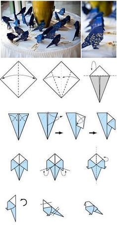 how to make an origami bird step by step instructions for kids and adults