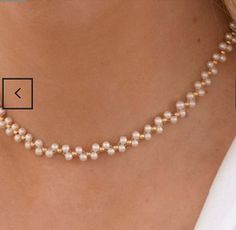 Handmade Jewelry Chic Pearl Choker Necklace For Wedding, Chic Pearl Choker For Wedding, Chic Pearl Chain Choker, Chic Handmade Choker As Gift, Chic Handmade Choker For Gift, Chic Pearl Chain Choker As Gift, Chic Pearl Choker Necklace For Gift, Adjustable Pearl Embellished Choker Necklace, Gift Pearl Chain Choker Beaded Necklaces