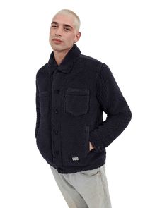 Shop the Janson Sherpa Trucker Jacket at ugg.com for FREE shipping on all full-price orders! Winter Utility Jacket With Pockets And Relaxed Fit, Urban Winter Shacket With Flap Pockets, Urban Shacket With Flap Pockets For Winter, Urban Shacket With Patch Pockets For Winter, Winter Shacket With Pockets In Relaxed Fit, Winter Shacket With Pockets And Relaxed Fit, Relaxed Fit Shacket With Pockets For Winter, Winter Outerwear With Multiple Pockets, Relaxed Fit, Winter Utility Jacket With Patch Pockets And Relaxed Fit