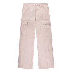 She's sure to love the trendy 90s style of these girls' Levi's wide leg cargo pants. FEATURES High rise Two slip pockets and two side cargo pockets Heavyweight drapey twill Inner adjustable waistband with hook-and-eye closure Ankle Length Relaxed fit through hip and thigh ending in a wide legFABRIC & CARE Cotton Machine wash Imported Size: 4. Color: Lotus. Gender: female. Age Group: kids. Wide Leg Cargo Pants, Jean Trends, Twill Pants, 90s Style, Kids Outfits Girls, Toddler Girl Outfits, Pair Of Pants, Bottom Clothes, These Girls