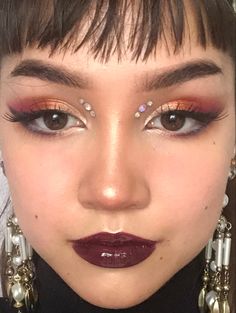 Funky Eye Makeup, Eclectic Makeup, Casual Makeup Looks, Makeup Ideas Cute, Anniversary Makeup, Boho Makeup, Maquillage On Fleek, Concert Makeup, Cute Eye Makeup