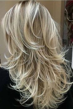 Long Blonde, Short Hairstyle, Long Blonde Hair, Hair Pictures, Layered Cuts