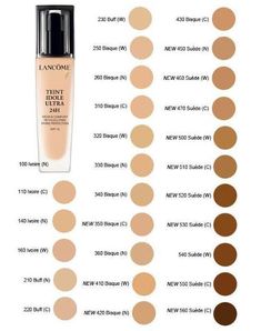 Teint Idole Ultra Wear Foundation, Lancome Foundation, Lancome Teint Idole Ultra Wear, Lancome Makeup, Pinterest Makeup, Foundation Shades, Foundation Makeup, Makeup Swatches