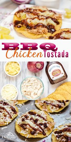 bbq chicken tostada is an easy and delicious appetizer