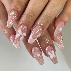 #LightPinkNails #ElegantNails #MattePink #FrenchTipNails #GlitterAccent #MinimalistNails #PinkOmbre #FloralNailArt #NudeAndPink #RhinestoneNails Nail Knapp, Acrylic Nails 3d Flowers, Almond Flower Nails, 3d Gel Nails, Rosa Nails, Nails Rosa, Nail Art Rose, Nail Almond, Nail Long