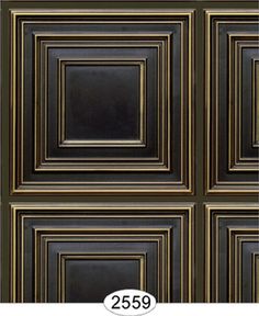 an image of black and gold wallpaper with the number 3509 on it's side