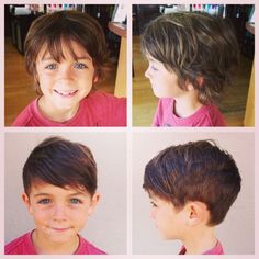 cute boy's haircut with long on top. Wonder if it would work with Stalter's wavy hair? Toddler Haircuts, Hair References, Toddler Boy Haircuts, Baby Boy Haircuts, Hair Kids