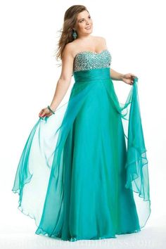 The bust is beaded on this chiffon evening gown.  The empire waist makes this flattering for plus size women. Plus Prom Dresses, Prom Dresses Under 100, Rembo Styling, Prom Dresses 2016, Plus Size Prom, Plus Size Party Dresses, Chiffon Dress Long, Evening Dresses Plus Size, Plus Size Prom Dresses