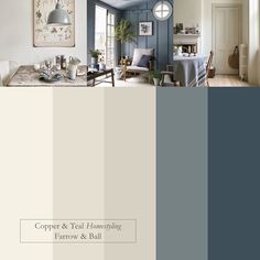 the color scheme is blue and white, with neutrals in it's interior