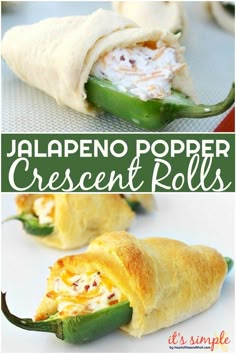 jalapeno popper crescent rolls are an easy appetizer for any party