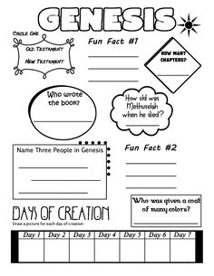 worksheet for the day of creation with pictures and words to help students understand what they are doing