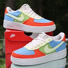 Shoes Are New. Comes With Box Alternate. 100% Authentic Guarantee. We Are The Creators Of All Images Presented In The Listing. Images In Listing, Show The ‘Exact Condition’ Of The Item. Nike Air Force 1 Low Lv8 Hemp Multicolor Size 5.5y Dv2192-400 Multicolor Skate Shoes With Rubber Waffle Outsoles, Colorful Playful Sneakers For Streetwear, Sporty Multicolor Nike Air Force 1 With Branded Insole, Playful Orange Sneakers, Casual Multicolor Nike Air Force 1 Low-top, Casual Nike Air Force 1 Multicolor Low-top, Playful Green Low-top Sneakers, Playful Orange Round Toe Sneakers, Playful Multicolor Low-top Custom Sneakers