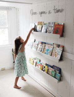 Toddler Room Book Storage, Toddler Library Ideas, Piano Book Storage, Playroom Book Storage, Toddler Book Shelf, Piano Storage, Library Layout, Laundry Shelf, Grandkids Room