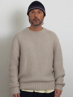 Composition : ACRYLIC: 49% NYLON: 33% WOOL: 15% MOHAIR: 3%color : grayCountry of Origin : Republic of Korea Crochet Sweater, Knitwear, Wool, Grey, Mens Outfits, Crochet, Clothes, Color