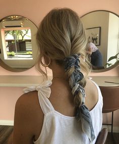 Low Side Braid, Handkerchief Hairstyles, Pulled Back Hairstyles For Work, Hairstyles For All Hair Types, Sleek Hairstyles, Hairstyles For Long Hair