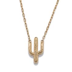 This 14-karat yellow gold saguaro cactus necklace is perfect for nature lovers or anyone looking for a chic accessory. A matching cable chain with a secure lobster clasp offers worry-free wear. Cactus Necklace, Saguaro Cactus, Chic Accessories, Nature Lovers, Cable Chain, Lobster Clasp, Cactus, Cable, Yellow Gold