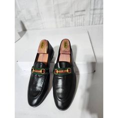 This Authentic Gucci Horsebit Leather Loafer Black Size 41 Is In It’s Good Pre-Owned Condition. The Exterior Is Clean And Beautiful. Interior Is Clean But ,It Shows Little Markings And Scratches To It. The Back Shows Some Scratches To It. Kindly Note That Picture On Model Is Not Ours But For Size Reference And Fit. Size: 41 Gucci Slip-on Formal Leather Shoes, Gucci Formal Slip-on Leather Shoes, Luxury Black Loafers With Leather Lining, Luxury Black Loafers With Brogue Detailing, Black Leather Luxury Tassel Loafers, Luxury Black Leather Tassel Loafers, Luxury Leather Loafers With Horsebit Detail, Leather Loafers With Horsebit Detail For Galas, Black Luxury Wingtip Loafers