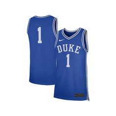 As a dedicated Duke Blue Devils supporter, you love to demonstrate your elite fandom with the new gear. Get the look of a true die-hard with this Duke Blue Devils Replica jersey from Nike. This has an authentic look and it will have you feeling ready to hit the hardwood to mimic the moves of your favorite Duke Blue Devils ballers. There will be no mistaking your passion when rocking this in the stands.As a dedicated Duke Blue Devils supporter, you love to demonstrate your elite fandom with the n Blue Jersey With Team Logo For Fans, Blue Fan Jersey For Game Day, Nike Team Spirit Jersey With Team Logo, Nike Jersey With Team Logo, Nike Sports Season Jersey For Fans, Team Logo Jersey For Fan Merchandise, Nike Sports Jersey For Sports Season, Blue Fan Apparel Jersey For Game Day, Cotton Jersey With Team Logo