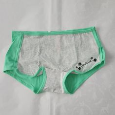 Nwt Pink Victoria's Secret Boyshort Panties Shortie Medium Green Gray Sexy Green Stretch Cotton Sleepwear, Green Cotton Boxer Briefs, Green Stretch Cotton Pajama Shorts, Green Stretch Boxer Briefs, Cotton Stretch Pajama Shorts, Green Stretch Pajama Shorts, Stretch Green Pajama Shorts, Green Stretch Short Boxer Briefs, Stretch Cotton Brief Shorts