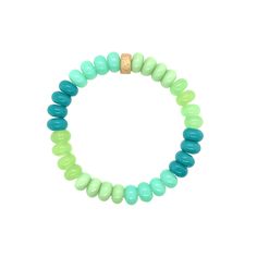 Our Zoey Ombre Candy Beaded Bracelet is a rainbow of joy for your wrist! Sweeten up your style with a playful blend of candy-colored beads. It's a delicious burst of fun that adds a pop of vibrant charm to any outfit. Wear it and let the colors of happiness dance on your wrist! Size: 6.5" Stretch Casual Turquoise Bracelets With Large Beads, Turquoise Beaded Bracelet With Spacer Beads, Turquoise Beaded Bracelets With Spacer Beads For Everyday, Turquoise Beaded Trendy Bracelets, Trendy Beaded Turquoise Bracelets, Trendy Turquoise Beaded Bracelets For Friendship, Trendy Turquoise Heishi Beads Jewelry, Trendy Turquoise Stretch Bracelet With Letter Beads, Casual Turquoise Beaded Bracelets With Spacer Beads