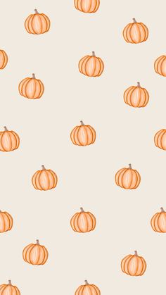 an orange pumpkin pattern on a white background