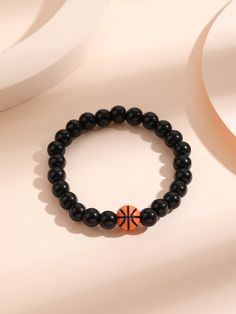 Color: Black Magnetic: No Gender: Women Style: Fashionable Material: Stone Product Measurements in cm : Size Diameter one-size 6 Basketball Decor Stone Black Beaded Bracelet for Women Men Stretchy Stackable Great for daily wear, anniversary, party etc. Excellent Gift: A sweet gift for families or friends in Valentine's Day, Mother's Day, Father's Day, Christmas, birthday, thanksgiving. A perfect magical gift for special one in your life. Of course, including yourself High Quality Basketball Deco Cheap Metal Bracelets With Black Beads, Trendy Bracelets For Boys, Sparkly Accessories, Baseball Decor, Embellished Fashion, Pretty Jewelry Necklaces, Black Beaded Bracelets, Beads Bracelet Design, Knot Bracelet