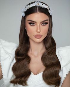 Modern Bridal Hairstyles, Long Hair Designs, Bridal Hairdo, Bridal Hair Inspiration, Bridal Makeup Looks, Hair Stylist Life